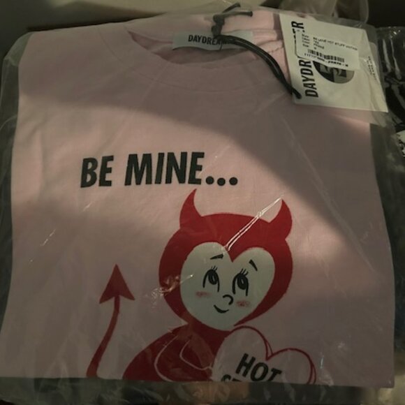 NWT Daydreamer Be Mine Hot Stuff Vintage Tee - Size M - Picture 3 of 5
